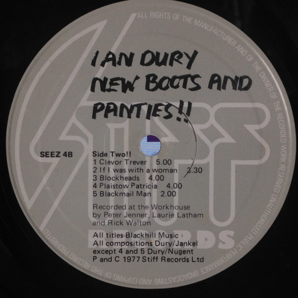 Ian Dury : New Boots And Panties!! (LP, Album)