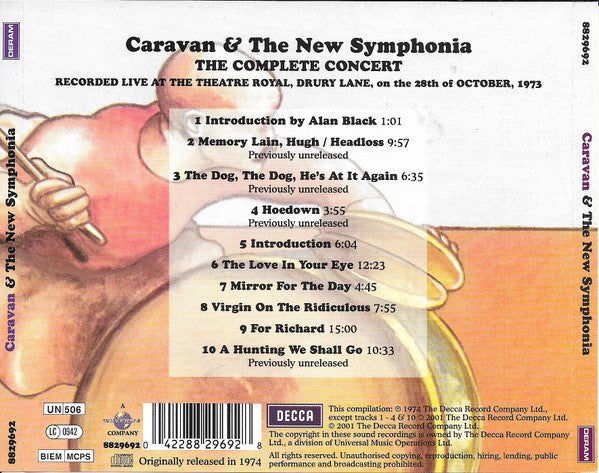 Caravan & The New Symphonia : Caravan & The New Symphonia (CD, Album, RE, RM, RP)