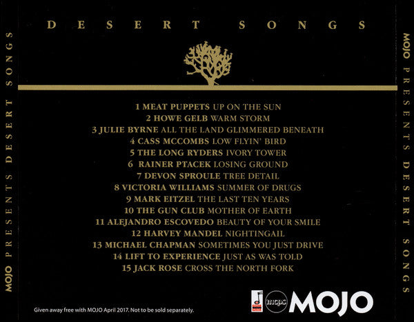 Various : Desert Songs (Mojo Presents 15 Tracks Of Cosmic Roots Music) (CD, Comp)