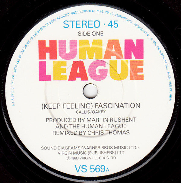 The Human League : Fascination  (7", Single)