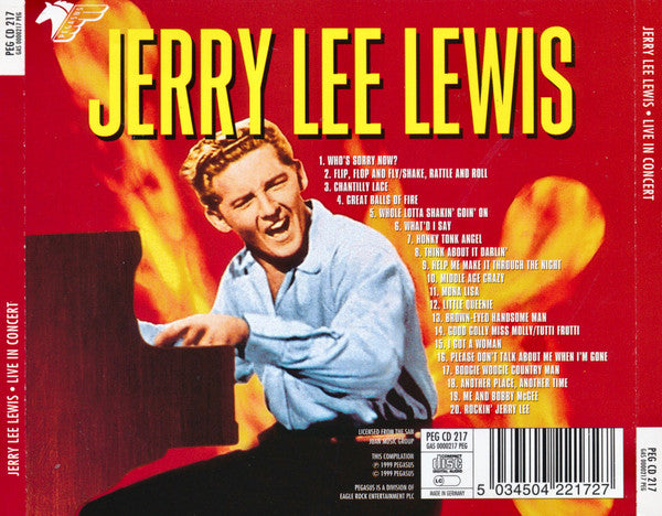 Jerry Lee Lewis : Live In Concert (CD, Comp)