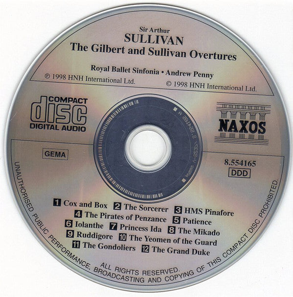 Royal Ballet Sinfonia, Andrew Penny : Sir Arthur Sullivan / The Gilbert And Sullivan Overtures (CD, Album)