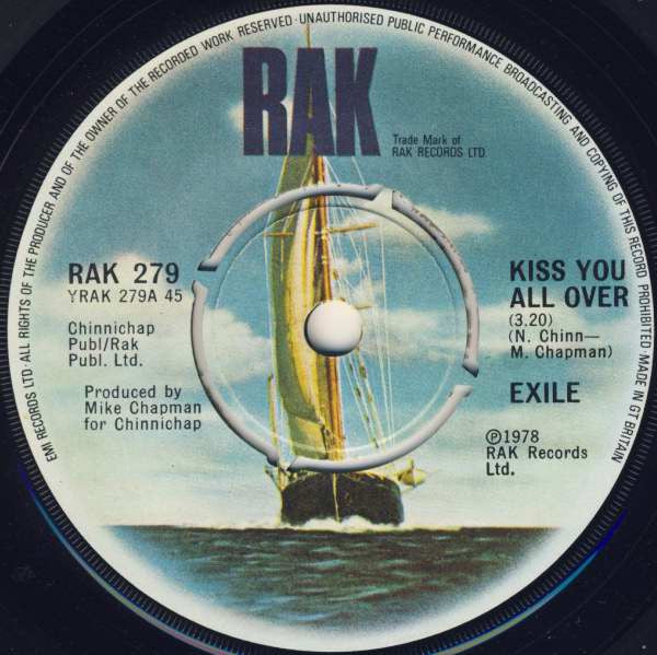 Exile (7) : Kiss You All Over (7", Single, Kno)