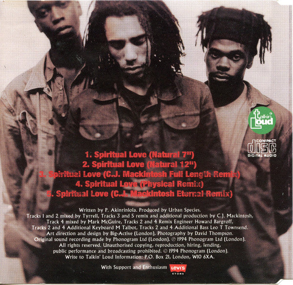 Urban Species : Spiritual Love (CD, Single)