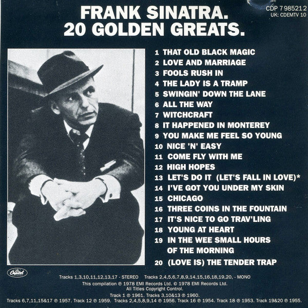 Frank Sinatra : 20 Golden Greats (CD, Comp, RE)