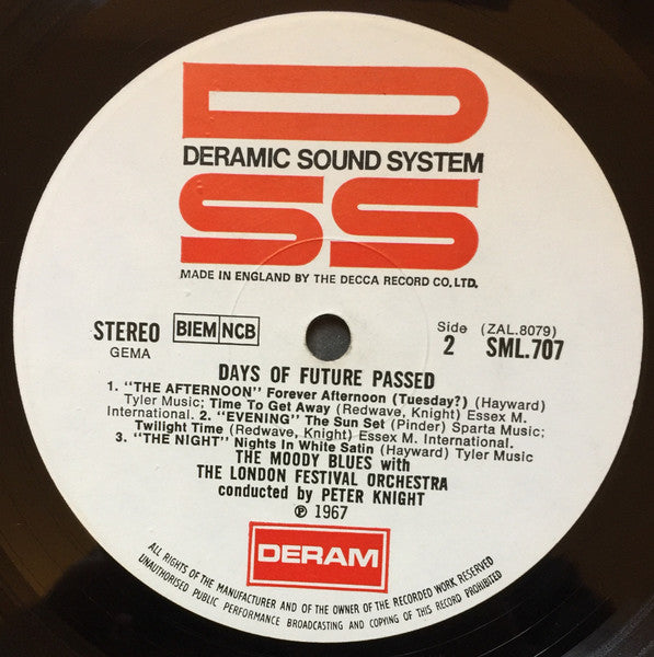 The Moody Blues With The London Festival Orchestra Conducted By Peter Knight (5) : Days Of Future Passed (LP, Album)