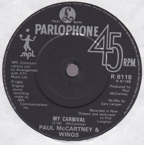 Paul McCartney : Spies Like Us (7", Single, Pap)