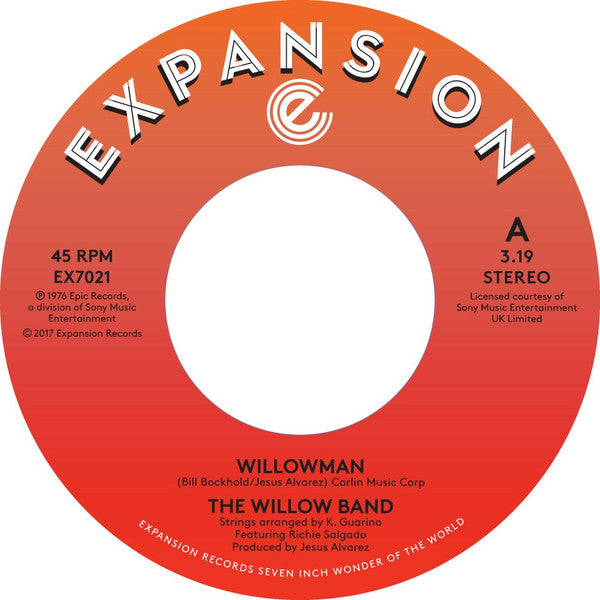 The Willow Band : Willowman / Funky Guitar Man (7")