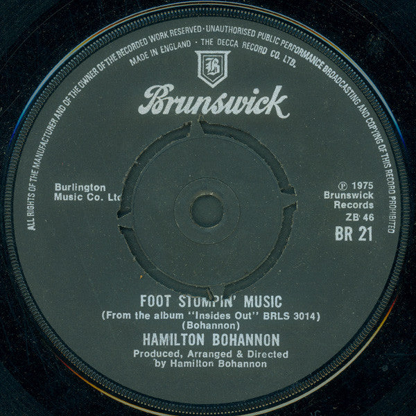 Hamilton Bohannon : Foot Stompin' Music (7", Single)
