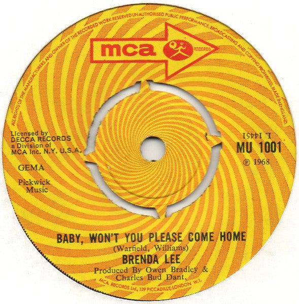 Brenda Lee : That's All Right (7")