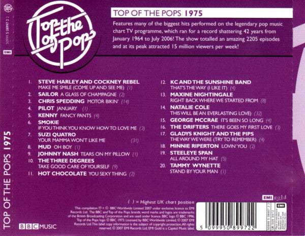 Various : Top Of The Pops 1975 (CD, Comp)