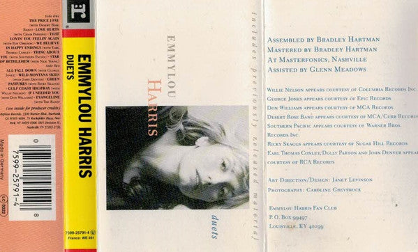 Emmylou Harris : Duets (Cass, Album, Comp)