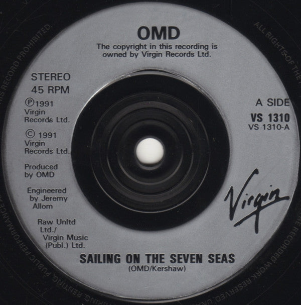 OMD* : Sailing On The Seven Seas (7", Single, Sil)