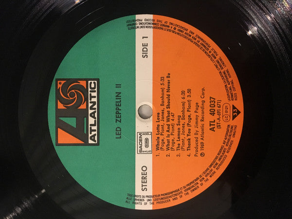 Led Zeppelin : Led Zeppelin II (LP, Album, RE, Gat)