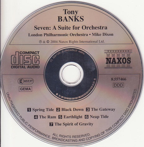 Tony Banks - London Philharmonic Orchestra, Michael Dixon : Seven - A Suite For Orchestra (CD, Album)