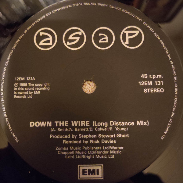 Adrian Smith And Project : Down The Wire (12", Ltd, Pos)