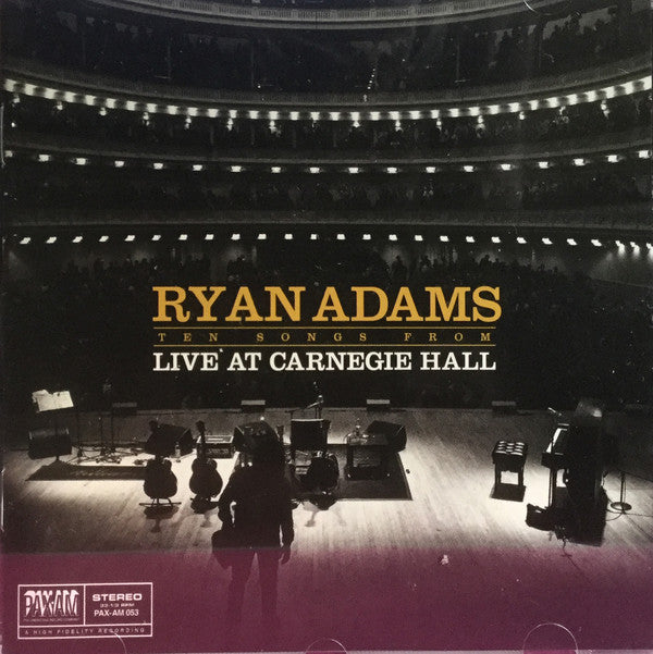 Ryan Adams : Ten songs from Live at Carnegie Hall (CD)