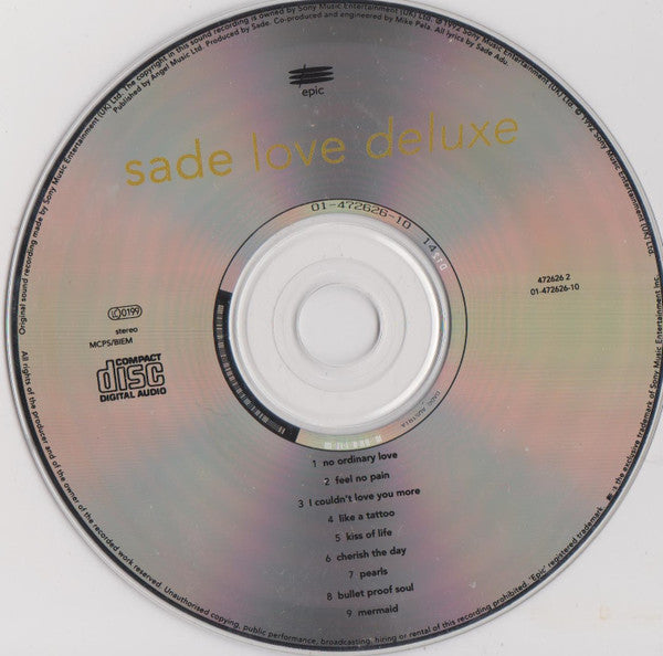 Sade : Love Deluxe (CD, Album, RE)