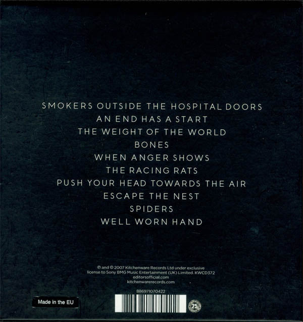 Editors : An End Has A Start (CD, Album, Ltd)