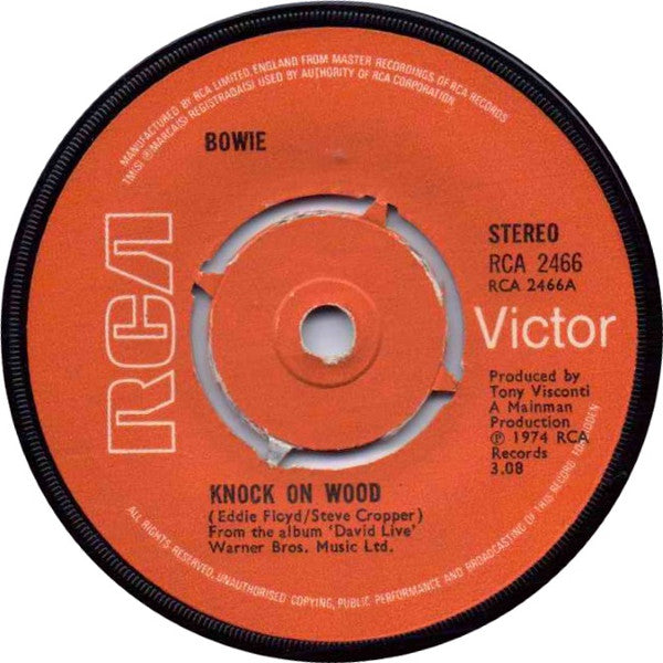 David Bowie : Knock On Wood (7", Single, Pus)