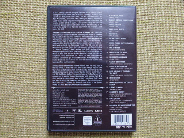Johnny Cash : Man In Black: Live In Denmark 1971 (DVD-V, PAL)