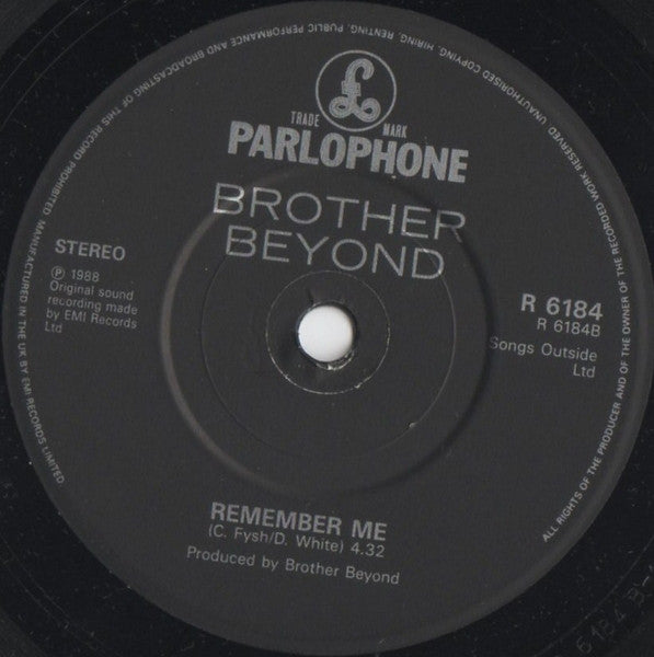 Brother Beyond : The Harder I Try (7", Single, Pap)