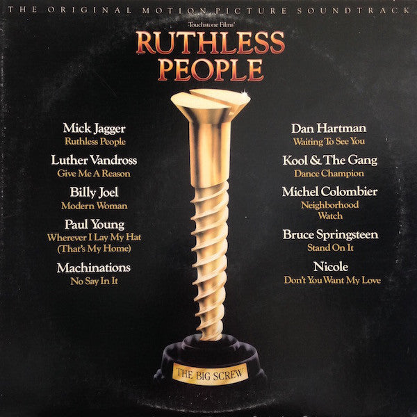 Various : Ruthless People (The Original Motion Picture Soundtrack) (LP, Comp, Pit)