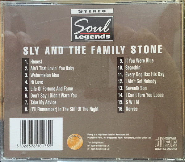 Sly & The Family Stone : Soul Legends (CD, Comp)