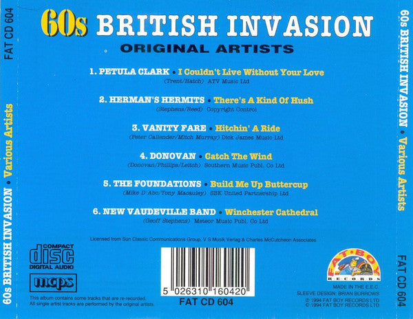 Various : 60s British Invasion (CD, Comp)