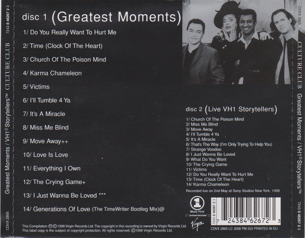 Culture Club : Greatest Moments (2xCD, Comp, EMI)
