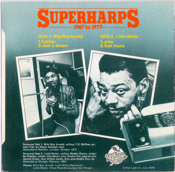 Billy Boy Arnold / Little Walter : Superharps 1967 To 1977 (7", EP)