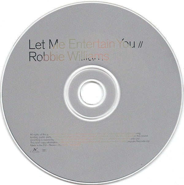 Robbie Williams : Let Me Entertain You (CD, Single, CD1)