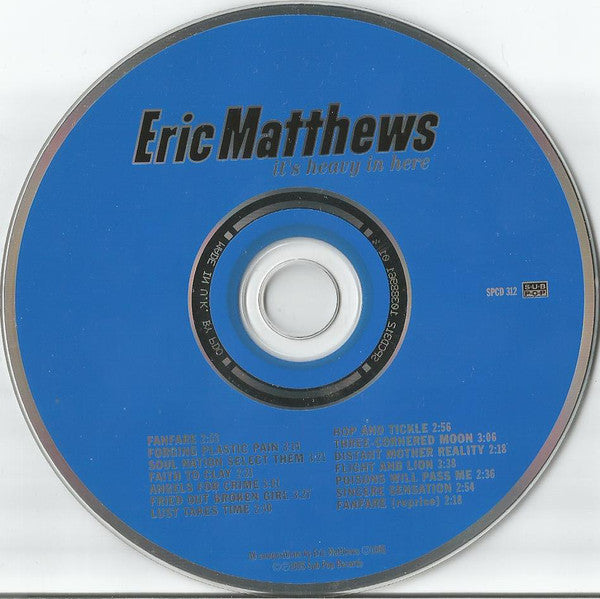 Eric Matthews : It's Heavy In Here (CD, Album)