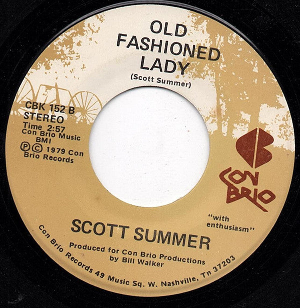 Scott Summer (2) : I Don't Wanna Want You/ Old Fashioned Lady (7", Promo)