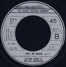 Elton John, Millie Jackson : Act Of War  (7", Single)
