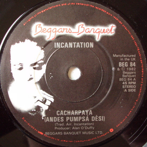 Incantation (2) : Cacharpaya (Andes Pumpsá Dèsi) (7", Pap)