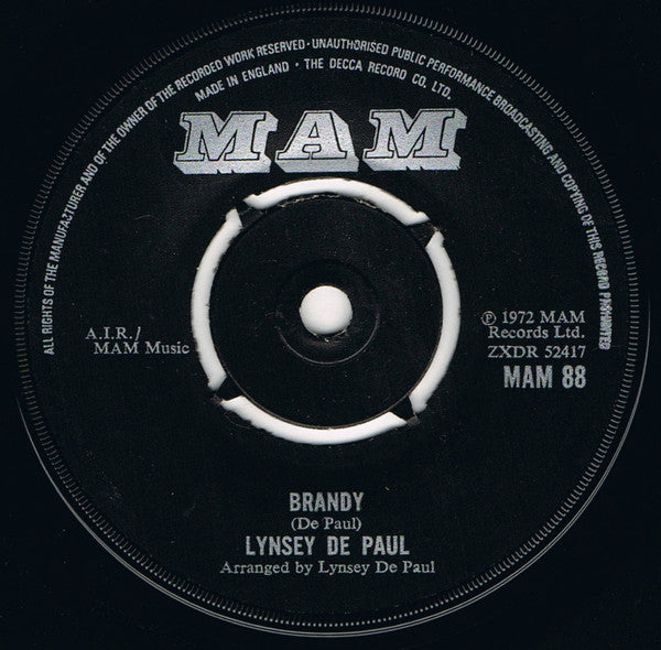 Lynsey De Paul : Getting A Drag (7", Single)