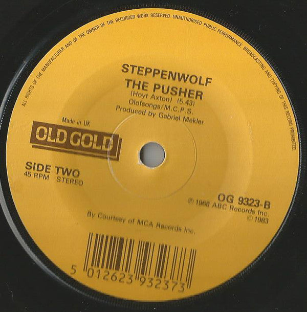 Steppenwolf : Born To Be Wild / The Pusher (7", Single, Com)