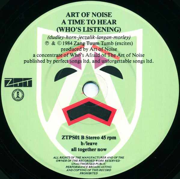 The Art Of Noise : Close (To The Edit) (7", Single, Mat)