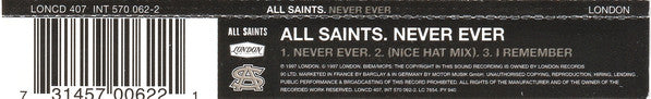 All Saints : Never Ever (CD, Single, CD1)