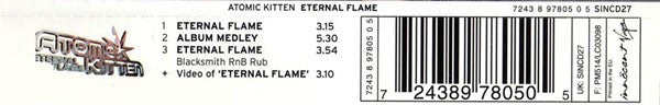 Atomic Kitten : Eternal Flame (CD, Single, Enh)