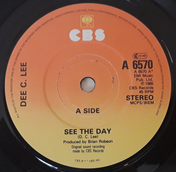 Dee C. Lee : See The Day (7", Single)