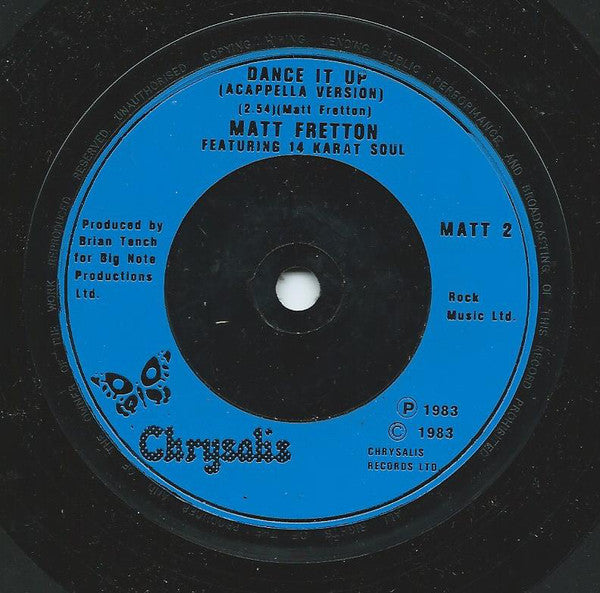 Matt Fretton : Dance It Up (7", Blu)