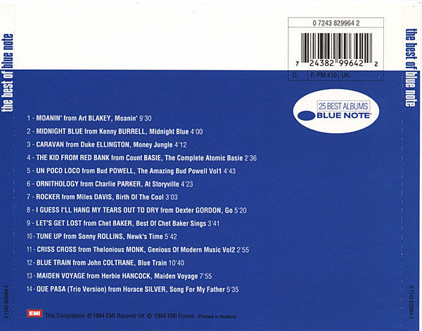 Various : The Best Of Blue Note (CD, Comp)
