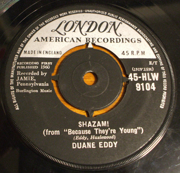 Duane Eddy : Shazam! / The Secret Seven (7", Single)