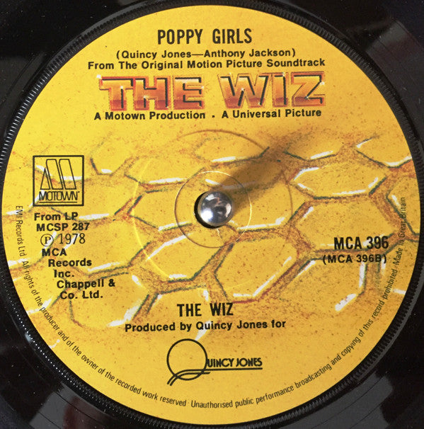 Diana Ross & Michael Jackson / The Wiz Stars : Ease On Down The Road / Poppy Girls (7", Single, Sol)