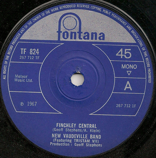 The New Vaudeville Band : Finchley Central (7", Single, Mono, Sol)