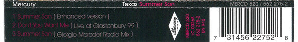 Texas : Summer Son (CD, Single, Enh, CD1)