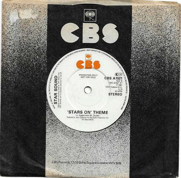 Stars On 45 : Stars On 45 (3) (7", Single, Promo)