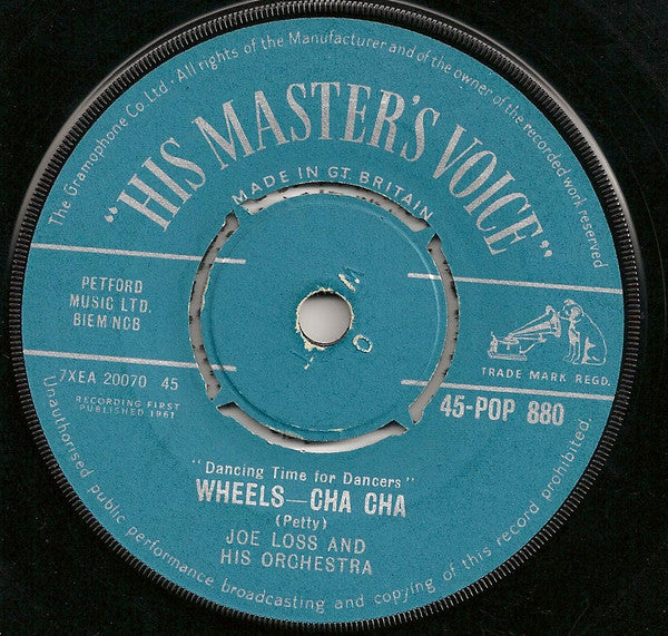 Joe Loss & His Orchestra : Wheels-Cha Cha / Latino-Cha Cha (7", Pus)